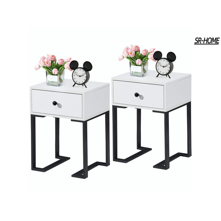 SRHOME End Table Set with Storage Wayfair Canada